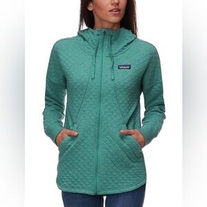 Patagonia organic cotton quilted hoodie